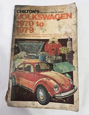 Volkswagen Chilton’s 1979 1970-1979 guía de reparación y puesta a punto manual libro de colección Foto 1 de 4