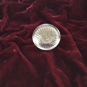 Vintage Glass And Brass Knob, Pull, Handle Pin Wheel Design - Picture 1 of 2
