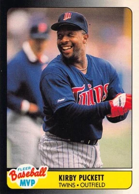 1990 Fleer Baseball MVP Kirby Puckett #29 NM/MT MINNESOTA TWINS - Image 1 of 2
