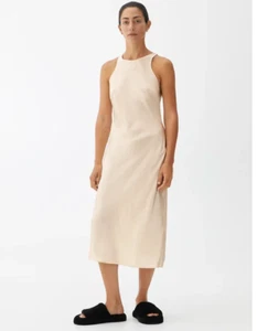 Impresionante Vestido Arket Clásico Negro Seda Sin Mangas Talla M *En muy buena condición* - Imagen 1 de 9