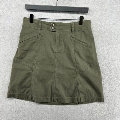 Falda Royal Robbins Mujer Talla 8 Marrón Tulipán Acampanada Línea A Viaje Informal Foto 1 de 4