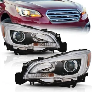 For Subaru Legacy / Outback 2015-2017 CAPA Certified Headlight Pair w/Bulbs - Picture 1 of 9