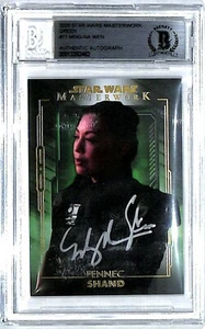 2020 Star Wars Masterwork Green MING-NA WEN Signed "Fennec Shand" Card BAS Slab - Picture 1 of 5