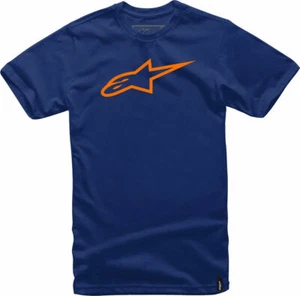 ALPINESTARS AGELESS CLASSIC TEE T SHIRT NAVY ORANGE MENS MX TOP NEW ASTARS BMX - Picture 1 of 1