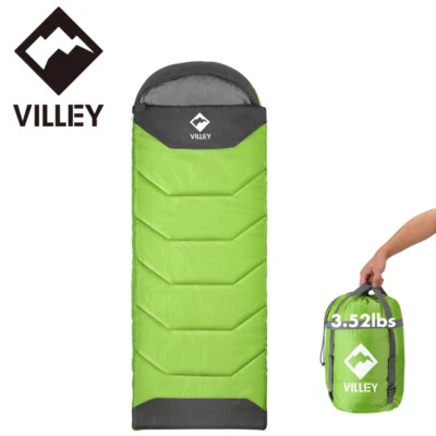 VILLEY 87"Lx31"W Camping Sleeping Bag Lightweight Compact Backpacking Sleep Bags - Image 1 of 4