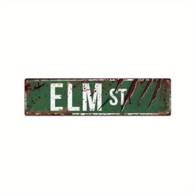Elm Street | Metal Horror Signage