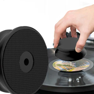 Reproductor de discos de vinilo LP negro estabilizador de disco equilibrado tocadiscos abrazadera de peso - Imagen 1 de 12