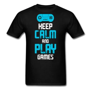 Keep Calm and Play Games Shirt lustiges Geschenk für Gamer T-Shirt Gr. S-6XL - Bild 1 von 35