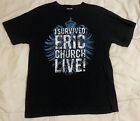 I Survived ERIC CHURCH Live! M T-shirt Redneck Loud Fans Boots Waving In Air