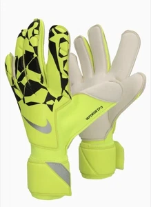 Nike Vapor Grip3 Soccer Goalkeeper Gloves Volt Black HQ0304-702 Size 8 - Picture 1 of 6