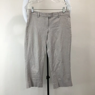 THEORY Taupe/Piedra Pequeño Dobladillo Abertura Bermuda Vestido Pantalones Cortos Para Mujer Talla 4 Foto 1 de 4