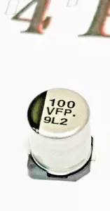 Condensador de montaje en superficie Panasonic EEEFPV101XAP (100uf/35v) STK (282023) - Imagen 1 de 1