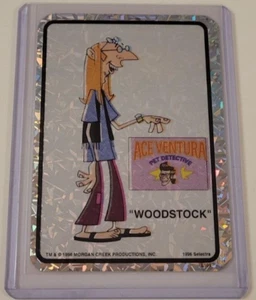 ACE VENTURA Pet Detective WOODSTOCK 1996 Prisma VENDING MACHINE STICKER CARD NMMT - Bild 1 von 3