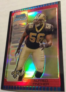2005 BOWMAN CHROME ALFRED FINCHER ROOKIE RED REFRACTOR NEW ORLEANS SAINTS - Picture 1 of 5