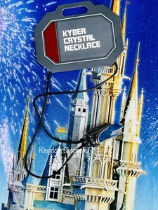 Disney World Star Wars Galaxy’s Edge Blue Kyber Crystal Necklace Dok-Ondar's - Picture 1 of 1