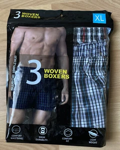 Michael Adams Woven boxers 3 pack Men Size XL multicolor New - Picture 1 of 3