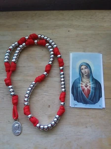 7 Seven Sorrows Coronilla Rosario Paracord Mater Dolorosa Madre Dolorosa Medalla++ - Imagen 1 de 4