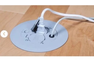 RACO Low Profile Floor Electrical Box Gray Flush Duplex Non-Metallic 6299 - Picture 1 of 2
