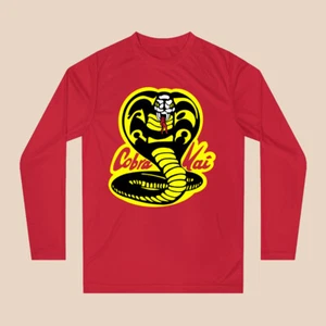 Cobra Kai Karate Kid No Mercy Manga Larga Rojo Talla S-2XL - Imagen 1 de 1