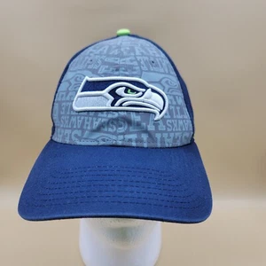 New Era Seattle Seahawks Men's Adjustable Hat Blue Grey Green NFL Football Cap - Picture 1 of 8