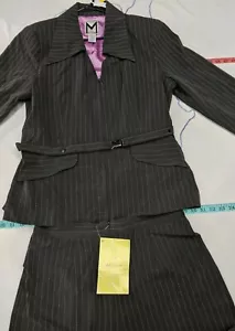 Marc Bouwer Womens Lined Zip Blazer Suit Combo Bust 42" 16W (32" x 29") STRETCH - Picture 1 of 9