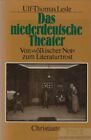 Buch Das Niederdeutsche Theater Lesle Ulf Thomas 1986 Gebraucht Gut