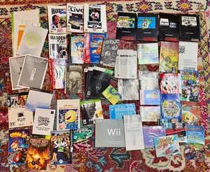 LOT Vintage Video Game Instruction Manuals Art Booklets Inserts Nintendo Mario - Picture 1 of 9