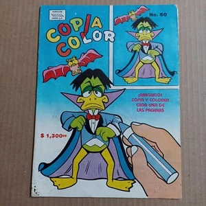COPIA COLOR coloring book 1990 mexican COUNT DUCKULA cartoon PATULA NANNY Igor - Picture 1 of 8