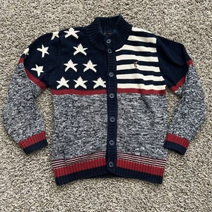 Kid’s Polo Sport Star and Stripes America Sweater Cardigan - Picture 1 of 4