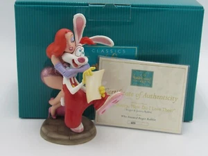 WDCC "Dear Jessica, How Do I Love Thee" Roger & Jessica Rabbit in Box with COA - Picture 1 of 8