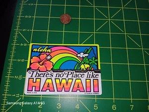 THERE'S NO PLACE LIKE HAWAII VINTAGE Sticker / Decal ORIGINAL old stock - Bild 1 von 2