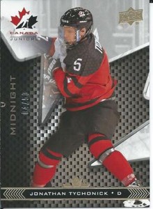  2018-19 Upper Deck UD Team Canada Juniors JONATHAN TYCHONICK #41 Midnight 04/50