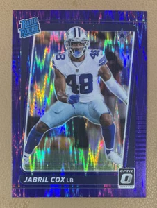 JABRIL COX DALLAS COWBOYS ROOKIE 2021 PANINI DONRUSS OPTIC (PURPLE PRIZM) #286 - Picture 1 of 2