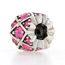 NEW Chamilia Shimmering Stones Charm - Sterling Silver Pink Bead JB-36D