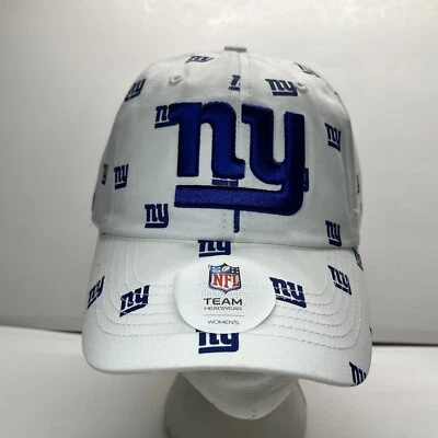 Gorra New York Giants con correa trasera para mujer blanca con logotipo estampado de fútbol americano nueva con etiquetas Foto 1 de 4