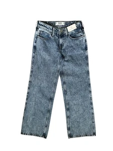 Hollister Low Rise Baggy Jeans Women's Size 00R Blue Denim 100% Cotton New! - Picture 1 of 11