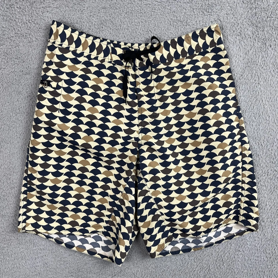 Bañador Patagonia Board Shorts Para Hombre 33 Azul Tostado Estampado Vieira Cordón Foto 1 de 4