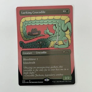 Magic The Gathering Crocodile (590) *Lámina grabada* Guarida secreta: Cocodrilo Jackson MT/NM - Imagen 1 de 3