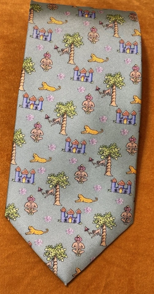 Peter Blair TAj Mahal зеленый 100% импортный шелк сделано в США - Изображение 1 из 2