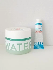 New Bath Body Works Water Hyaluronic Acid Mineral Body Polish Scrub & Hand Cream - Picture 1 of 3