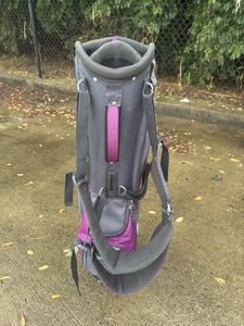 Top Flite Hot Pink & Grau Golftasche Ständer 7-Wege Teiler Schultergurt EUC - Bild 1 von 3