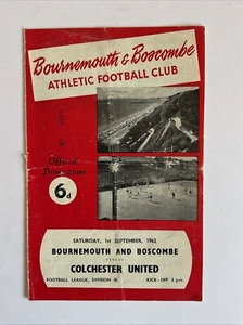 Bournemouth v Colchester United, 1st September 1962 - Picture 1 of 3