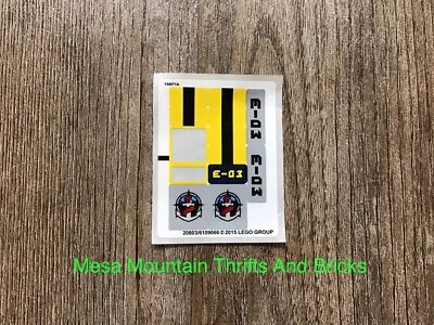 LEGO® City 60093 Helicóptero de Mar Profundo Hoja de Adhesivos 2 ¡Solo Leer! 20803 6109066 Foto 1 de 4