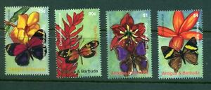 Antigua #2945-48 (2007 Flowers set)  VFMNH  CV $8.00