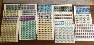 Mixed Lot of 18 Mint United States MNH Postage Stamps Sheets 2 cent to 20 cent - Picture 1 of 7