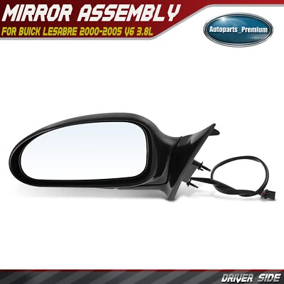 Espejo retrovisor eléctrico negro con memoria retirada para Buick LeSabre 2000-2005 25658312 Foto 1 de 4