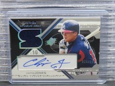 2003 SPx Chipper Jones Game Worn Jersey Autograph Auto #24/199 Braves