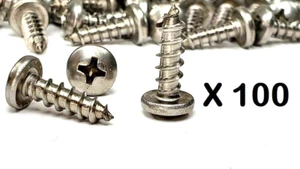 #10 x 5/8" Stainless Steel Phillips Pan Head Sheet Metal Screw - 100 PCS - Picture 1 of 1