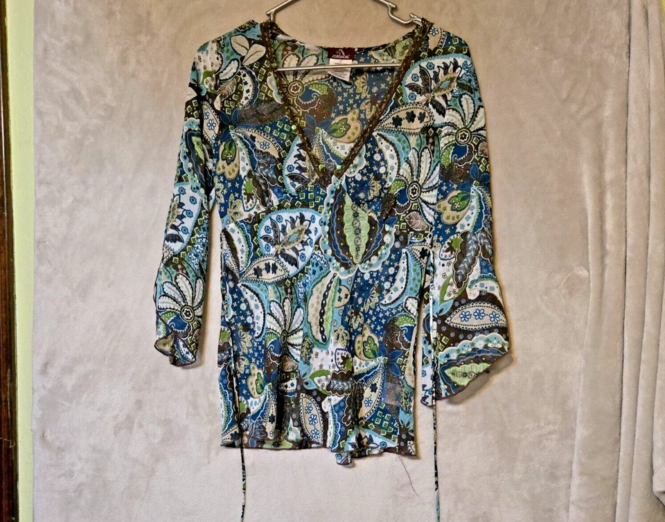 Babydoll vintage Jordache para mujer talla S floral Y2K hadas caprichosas decoración de cabañas Foto 1 de 4