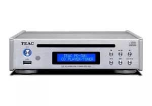 NEW Teac PD-301-X/S CD Player With Wide FM Tuner Usb Silver AC100V - Picture 1 of 3
